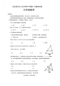 沈丘县2022---2023学年度中考一模数学试卷