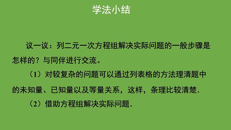 5.5《 应用二元一次方程组-里程碑上的数》北师大版八年级数学上册教学课件第8页