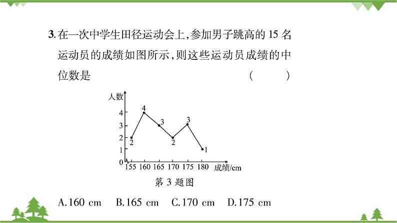 6.2 中位数与众数 北师大版八年级数学上册习题课件05