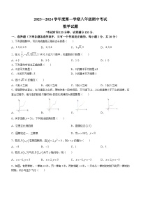 辽宁省沈阳市法库县2023-2024学年八年级上学期期中数学试题