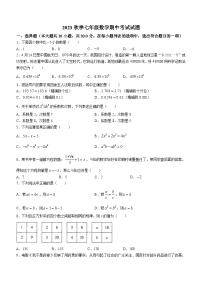 湖北省丹江口市2023-2024学年七年级上学期期中数学试题