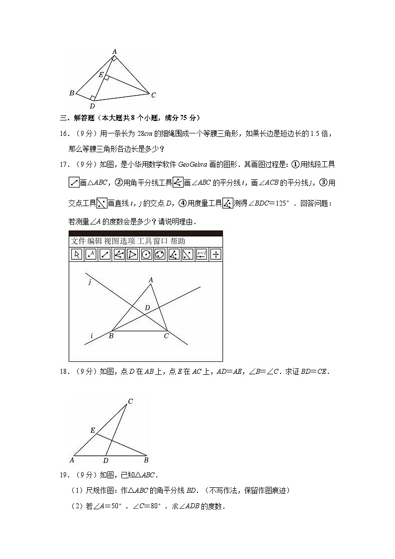 河南省周口市2023-2024学年八年级上学期期中数学试卷第3页
