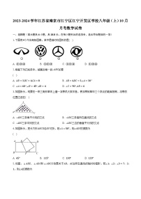 2023-2024学年江苏省南京市江宁区江宁开发区学校八年级（上）10月月考数学试卷（含解析）