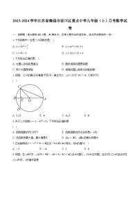 2023-2024学年江苏省南通市崇川区重点中学九年级（上）月考数学试卷（含解析）