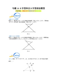 专题14 8字型和反8字型相似模型 2024年中考数学核心几何模型重点突破（全国通用）