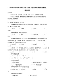 2023-2024学年河南省信阳市七年级上学期期中数学质量检测模拟试题（含解析）