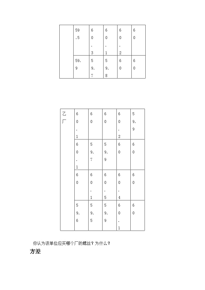 人教版八年级下册数学20.2 数据的波动程度   学案1第3页