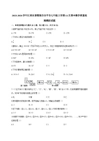 2023-2024学年江西省景德镇市乐平市七年级上学期11月期中数学质量检测模拟试题（含解析）