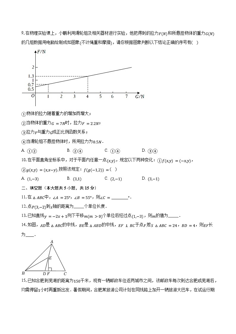 2023-2024学年安徽省合肥市包河区八年级（上）期中数学试卷（含解析）02