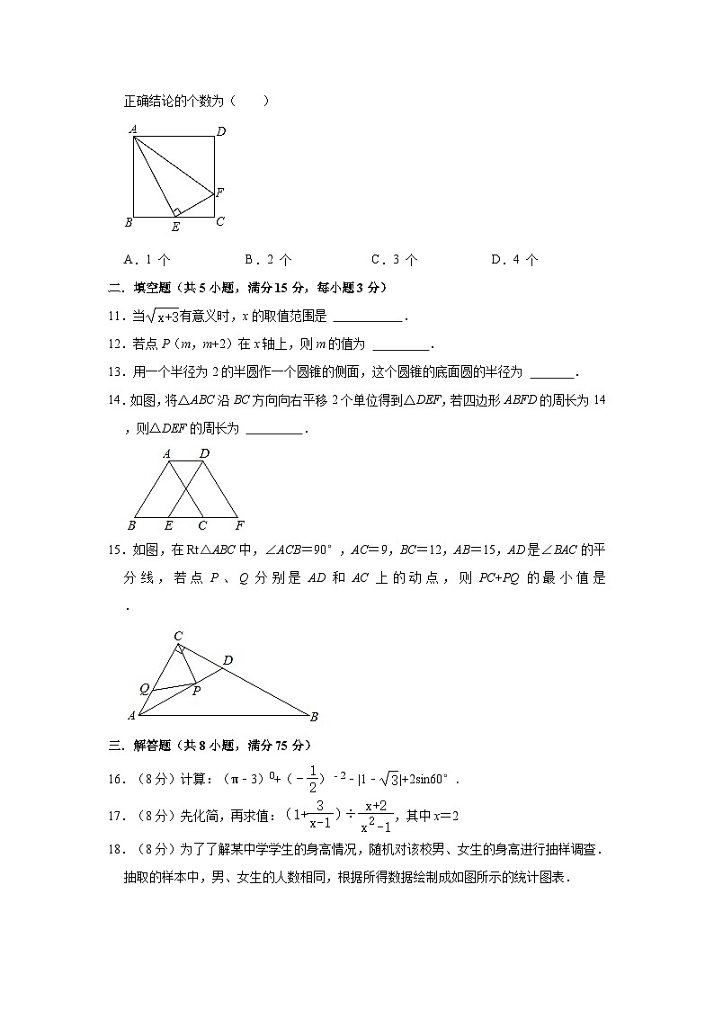 2023年广东省湛江市吴川市中考数学一模试卷03