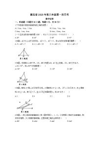 湖北省黄石市四校联考2023-2024学年八年级上学期第一次月考数学试卷(含答案)