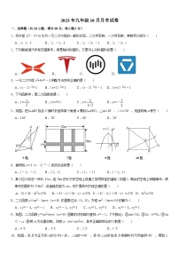 湖北省黄石市下陆区五校联考2024届九年级上学期10月月考数学试卷(含答案)