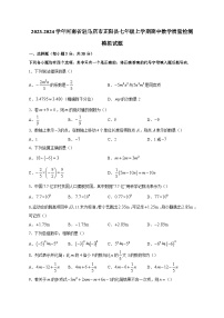 2023-2024学年河南省驻马店市正阳县七年级上学期期中数学质量检测模拟试题（含解析）