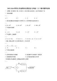 2023-2024学年江苏省常州市武进区七年级（上）期中数学试卷(含解析）