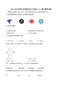 2023-2024学年江苏省扬州市八年级（上）期中数学试卷（含解析）