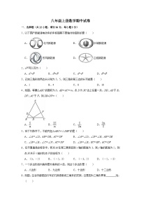 八年级上学期期中考试数学试题 (22)