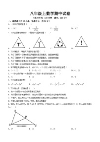 八年级上学期期中考试数学试题 (53)