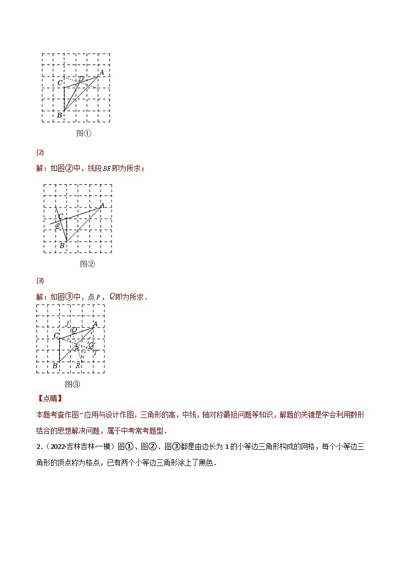 专练11（30题）（网格作图题）2022中考数学考点必杀500题（吉林专用）（解析版）第2页
