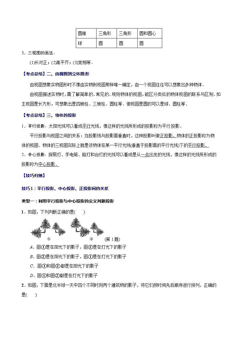 专题28 投影与视图(原卷版)第2页