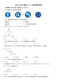 湖北省武汉市江夏区2023-2024学年八年级上学期期中数学试题（含答案解析）