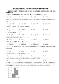 浙江省杭州市临平区2023学年七年级上学期数学期中试卷