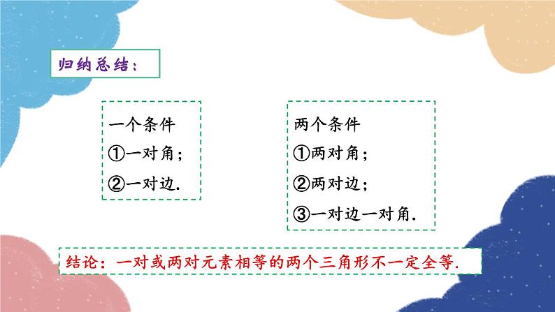 青岛版数学八年级上册 1.2怎样判定三角形全等第1课时 三角形全等的判定（SAS）课件第8页