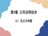 青島版數(shù)學(xué)八年級上冊 5.1  定義與命題課件