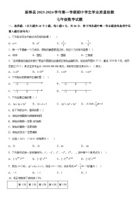 山西省运城市新绛县2023-2024学年七年级上学期期中数学试题（含解析）