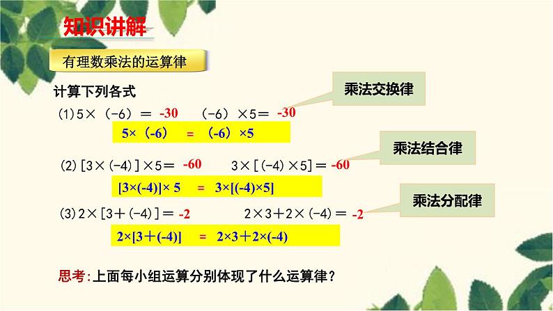 人教版数学七年级上册 1.4.1 有理数的乘法（第2课时）课件04