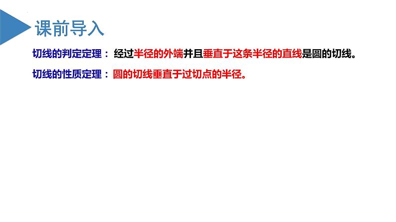 人教版数学九年级上册24.2.2 直线与圆的位置关系（第三课时）（教学课件）02