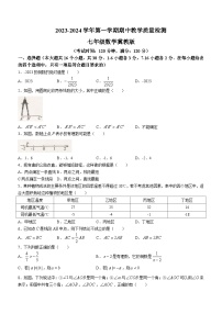 河北省沧州市南皮县桂和中学等校2023-2024学年七年级上学期期中联考数学试题