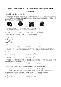 河南省许昌市魏都区第二中学2023-2024学年九年级上学期期中数学试题