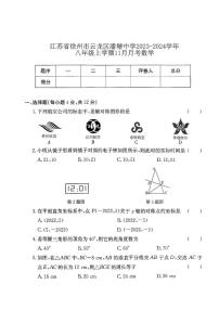 江苏省徐州市云龙区潘塘中学2023-2024学年八年级上学期11月月考数学试题