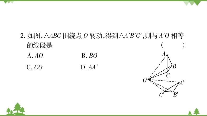 华东师大版数学七年级下册 10.3.2 旋转的特征 课件07