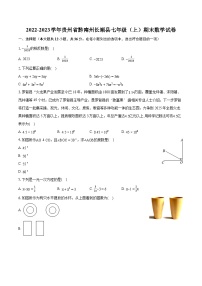 2022-2023学年贵州省黔南州长顺县七年级（上）期末数学试卷（含答案解析）