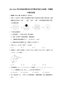 河南省安阳市北关区莲花学校2023-2024学年九年级上学期期中数学试卷