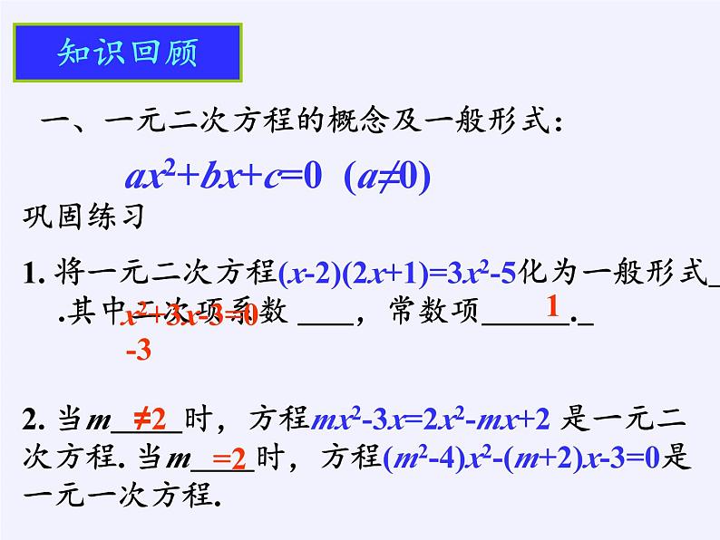 沪科版数学八年级下册 17.1 一元二次方程(7)-课件第2页