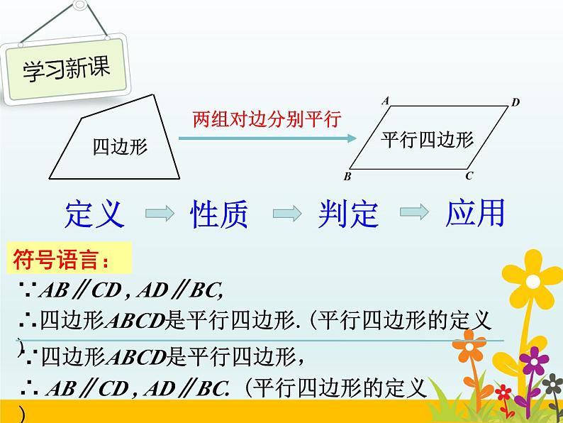 沪科版数学八年级下册 22.1平行四边形的性质-课件03