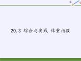 滬科版數(shù)學(xué)八年級下冊 20.3 綜合與實(shí)踐 體重指數(shù)(6)-課件
