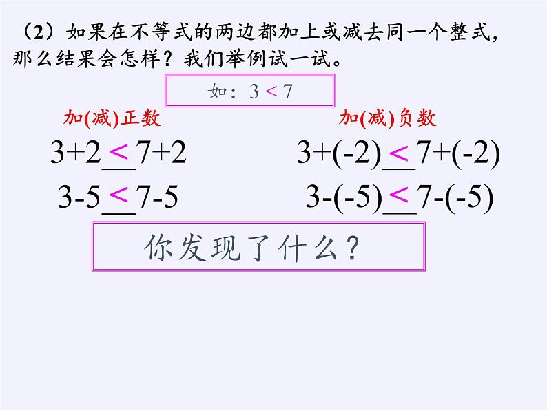 沪科版数学七年级下册 7.1 不等式及其基本性质(3) 课件第4页