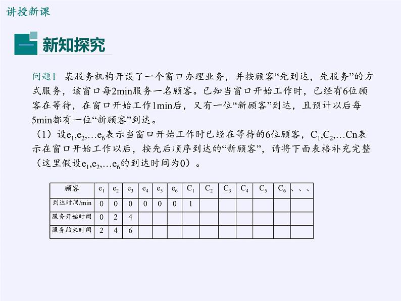 沪科版数学七年级下册 7.4 综合与实践  排队问题(8) 课件04