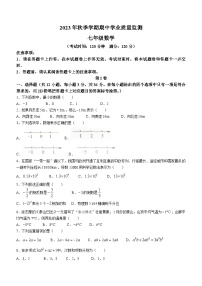 广西壮族自治区钦州市浦北县2023-2024学年七年级上学期期中数学试题