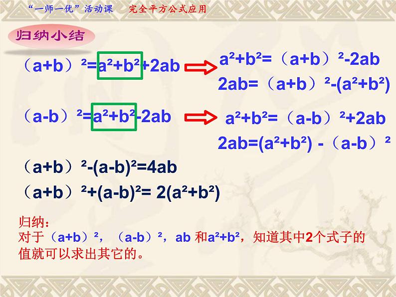 沪科版数学七年级下册 8.3 完全平方公式 课件03