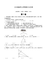 八年级上学期数学第三次月考试卷 (12)