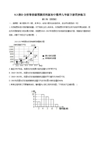 初中数学苏科版九年级下册8.3 统计分析帮你做预测精品练习