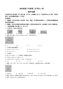 吉林省白城市通榆县育才学校九中联合2023-2024学年八年级上学期11月月考数学试题