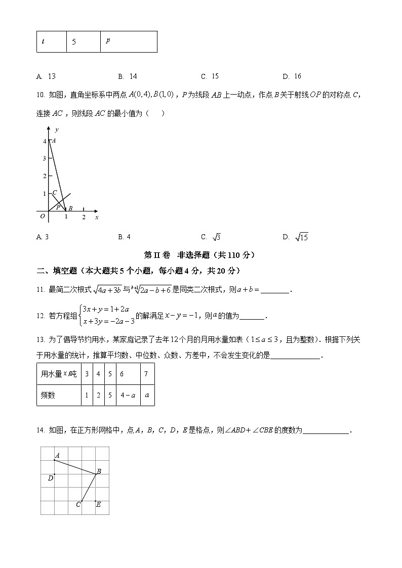 八年级上学期期末数学试题 (1)第3页