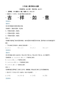 八年级上学期期末数学试题 (4)