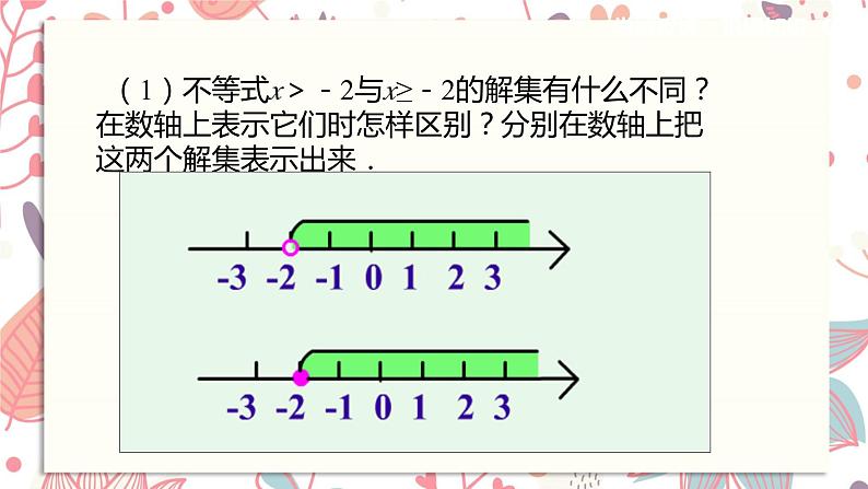 北师大版数学八年级下册 2.3. 不等式的解集课件第8页