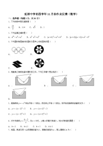 黑龙江省哈尔滨虹桥中学2023-2024学年九年级上学期月考数学试题(无答案)